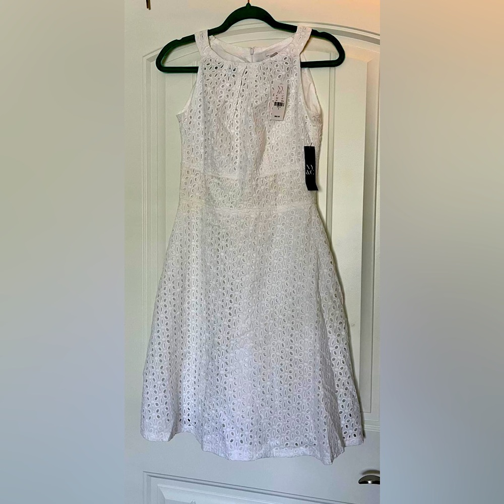 NY and Co eyelet Dress NWT